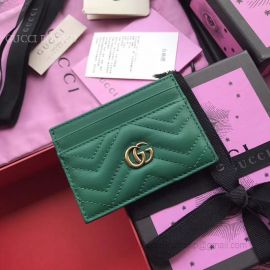 Gucci GG Marmont Card Case Green 443127