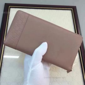 Gucci New Authentic Zip-Around Leather Wallet Nude 307993