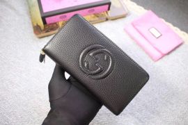 Gucci Nwt Gucci Soho Leather Zip Around Black Wallet 308004