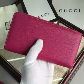 Gucci Nwt Gucci Soho Leather Zip Around Wallet Lilac 308004