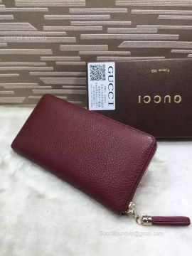Gucci Nwt Gucci Soho Leather Zip Around Wallet Brown 308004
