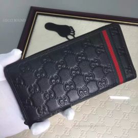 Gucci Sima Leather Wallet Black 308009