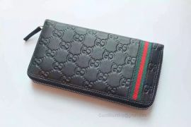 Gucci Sima Leather Black Wallet 308009