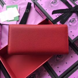 Gucci GG Marmont Leather Wallet Red 400586