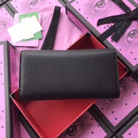 Gucci GG Marmont Leather Wallet Black 400586