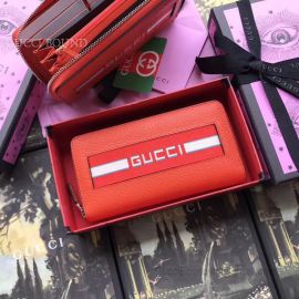 Gucci Zip Around Wallet Red 408831