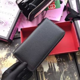 Gucci Zip Around Black Wallet 408831