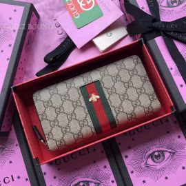 Gucci Web GG Supreme Zip Around Wallet 408831