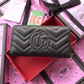 Gucci Animal Zip Around Wallet Black 443123