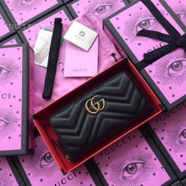 Gucci GG Marmont Zip Around Wallet Black 443123