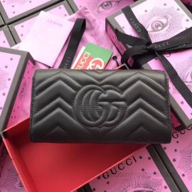 Gucci Animal Continental Wallet Black 443436