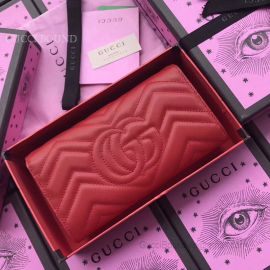 Gucci GG Marmont Continental Wallet Red 443436