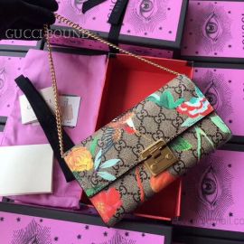 Gucci Padlock Continental Flower Wallet 453506