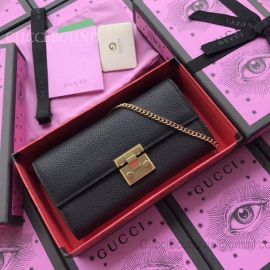 Gucci Padlock Black Continental Wallet 453506