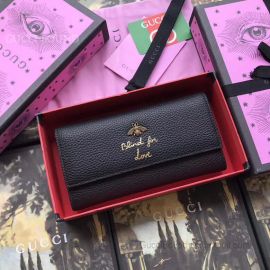 Gucci Blind For Love Long Wallet With Bee Black 473928