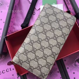Gucci GG Supreme Zip Around Wallet With Cherries Red 476049