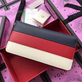 Gucci Queen Margaret Leather Zip Around Wallet Three Colours 476069