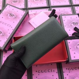 Gucci Garden Butterfly Calfskin Continental Wallet Green 516926