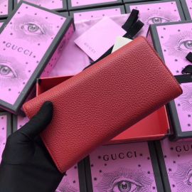 Gucci Garden Butterfly Calfskin Continental Wallet Red 516926