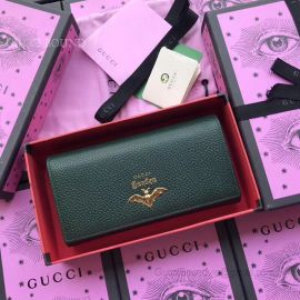 Gucci Garden Bat Calfskin Continental Wallet Green 516926