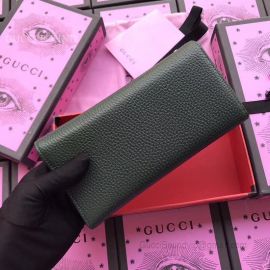 Gucci Garden Bat Calfskin Continental Wallet Green 516926