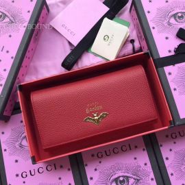 Gucci Garden Bat Calfskin Continental Red Wallet 516926