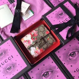 Gucci Padlock Wallet Pink Flower 453155
