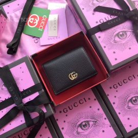 Gucci Leather Card Case Black 456126