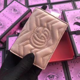 Gucci GG Marmont Card Case Pink 466492
