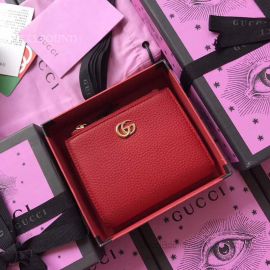 Gucci GG Marmont Leather Wallet Red 474747
