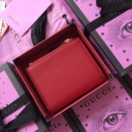 Gucci GG Marmont Leather Wallet Red 474747