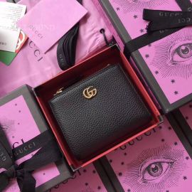 Gucci GG Marmont Leather Wallet Black 474747
