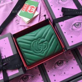 Gucci GG Marmont Matelasse Wallet Green 474802