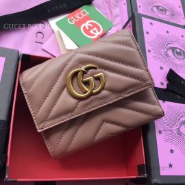 Gucci GG Marmont Matelasse Wallet Pink 474802