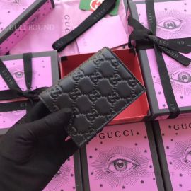 Gucci Signature Card Case With Cherries Black 476050