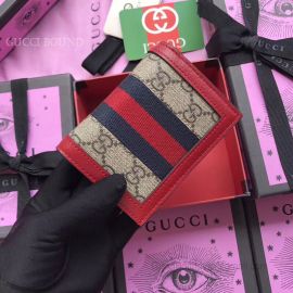 Gucci Queen Margaret GG Card Case Red 476072