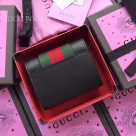 Gucci Sylvie Leather Wallet Black 476081