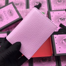 Gucci Leather Card Case With Bosco Pink 499325
