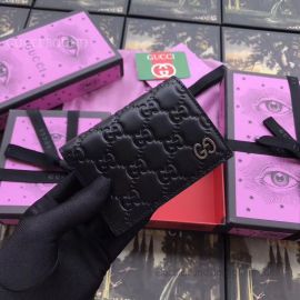 Gucci Signature Card Case Black 522869