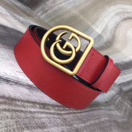 Gucci Leather Black Belt With Framed Double G 35mm