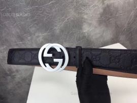 Gucci Signature Black Leather Belt 40mm