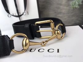 Gucci Leather Belt With Horsebit Black 30mm