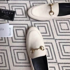 Gucci Leather Horsebit Loafer White