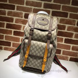 Gucci Courrier Soft GG Supreme Backpack Brown 473869