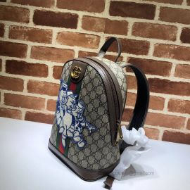 Gucci Ophidia GG Backpack With Three Little Pigs Brown 552884