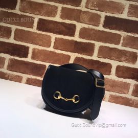 Gucci Suede Belt Bag With Horsebit Black 384820