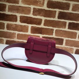 Gucci Suede Belt Bag With Horsebit Red 384820