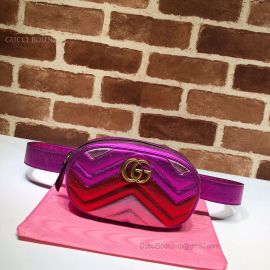 Gucci GG Marmont Matelasse Leather Belt Bag Multicolor 476434