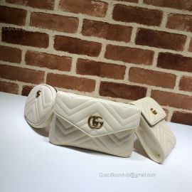 Gucci GG Marmont Matelasse Belt Bag White 524597