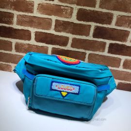 Gucci Belt Bag With Gucci '80S Patch Blue 536842